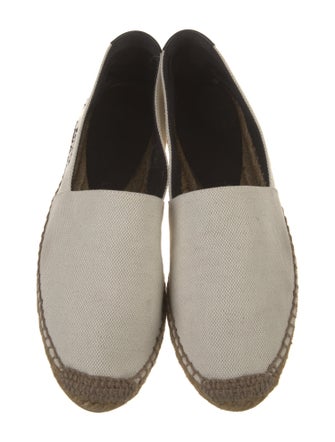 Saint Laurent Canvas Whipstitch Trim Espadrilles