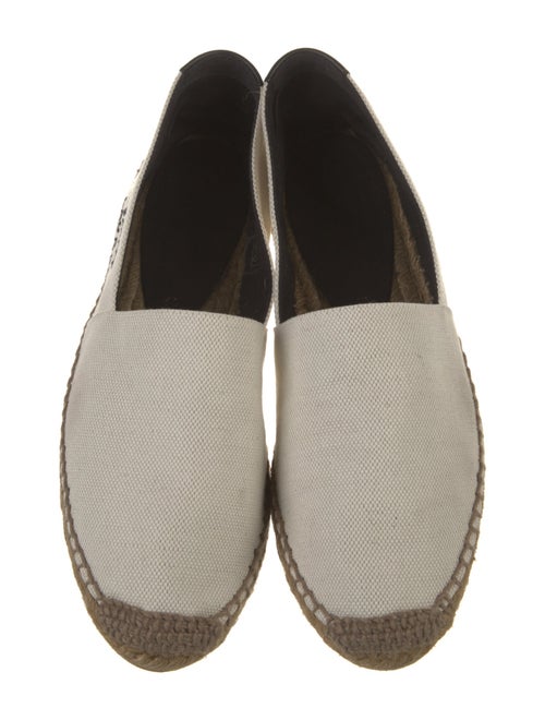 Saint Laurent Canvas Whipstitch Trim Espadrilles