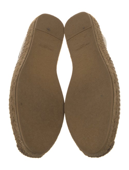 Saint Laurent Canvas Whipstitch Trim Espadrilles