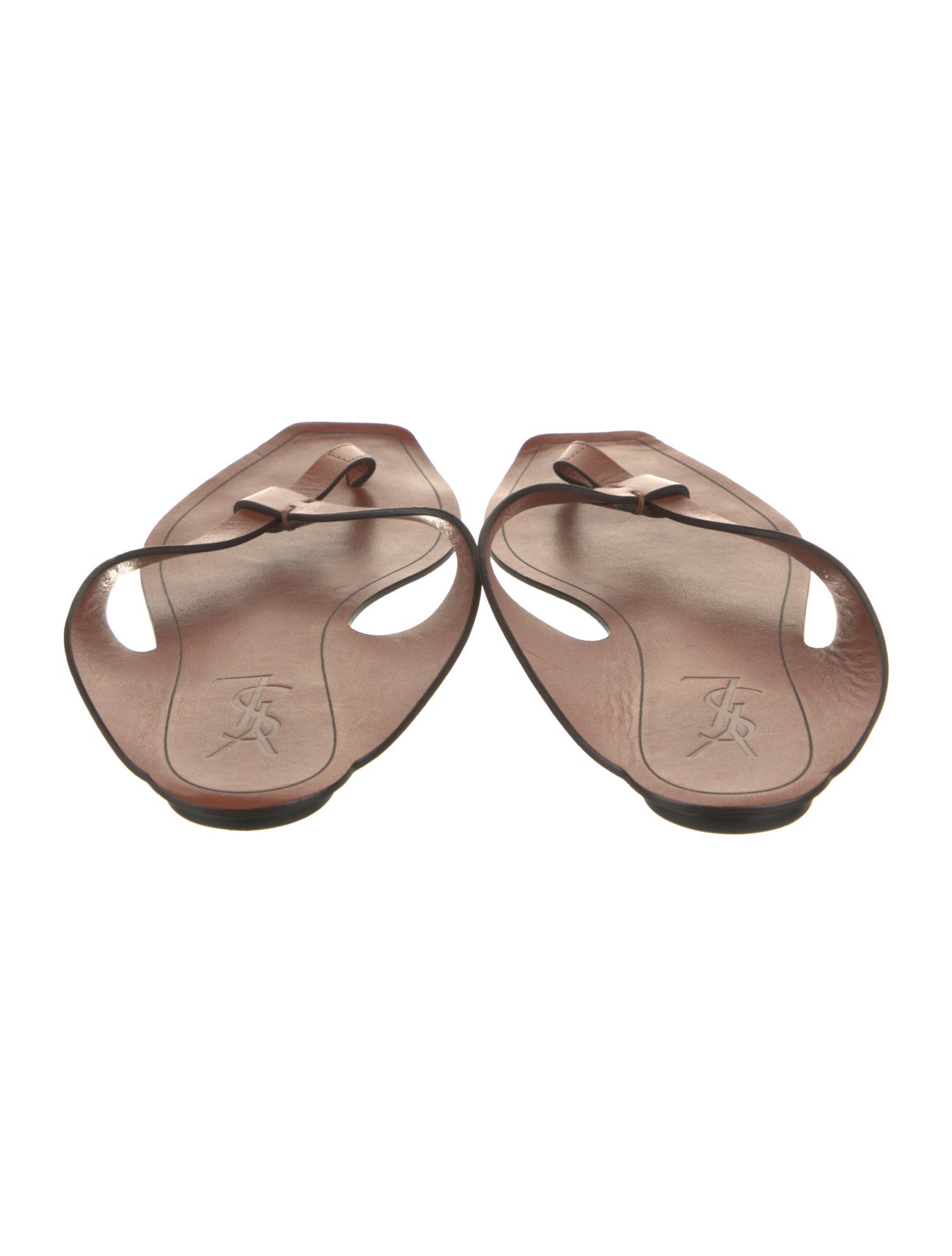 Saint Laurent Leather Slides