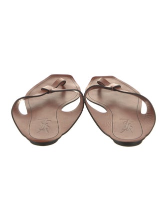 Saint Laurent Leather Slides