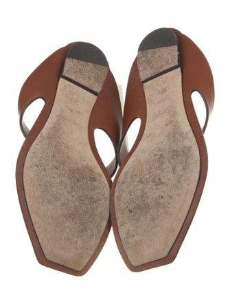 Saint Laurent Leather Slides