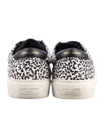 Saint Laurent Canvas Printed Sneakers