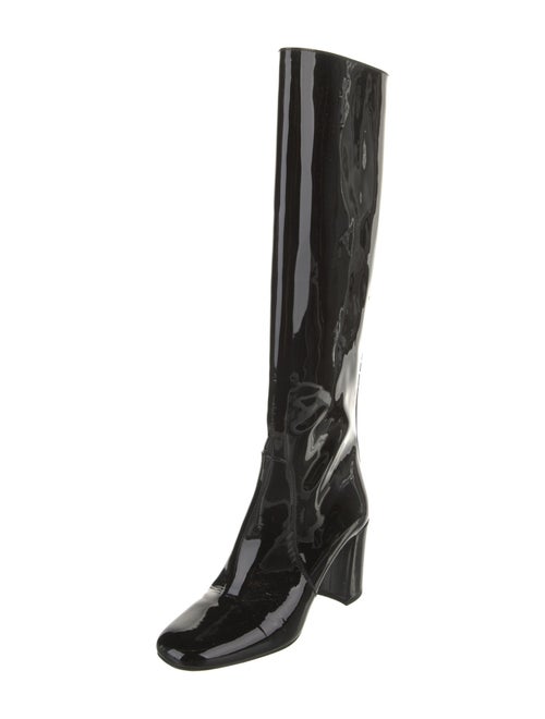 Saint Laurent Patent Leather Riding Boots