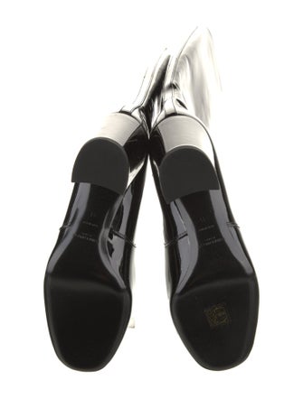 Saint Laurent Patent Leather Riding Boots