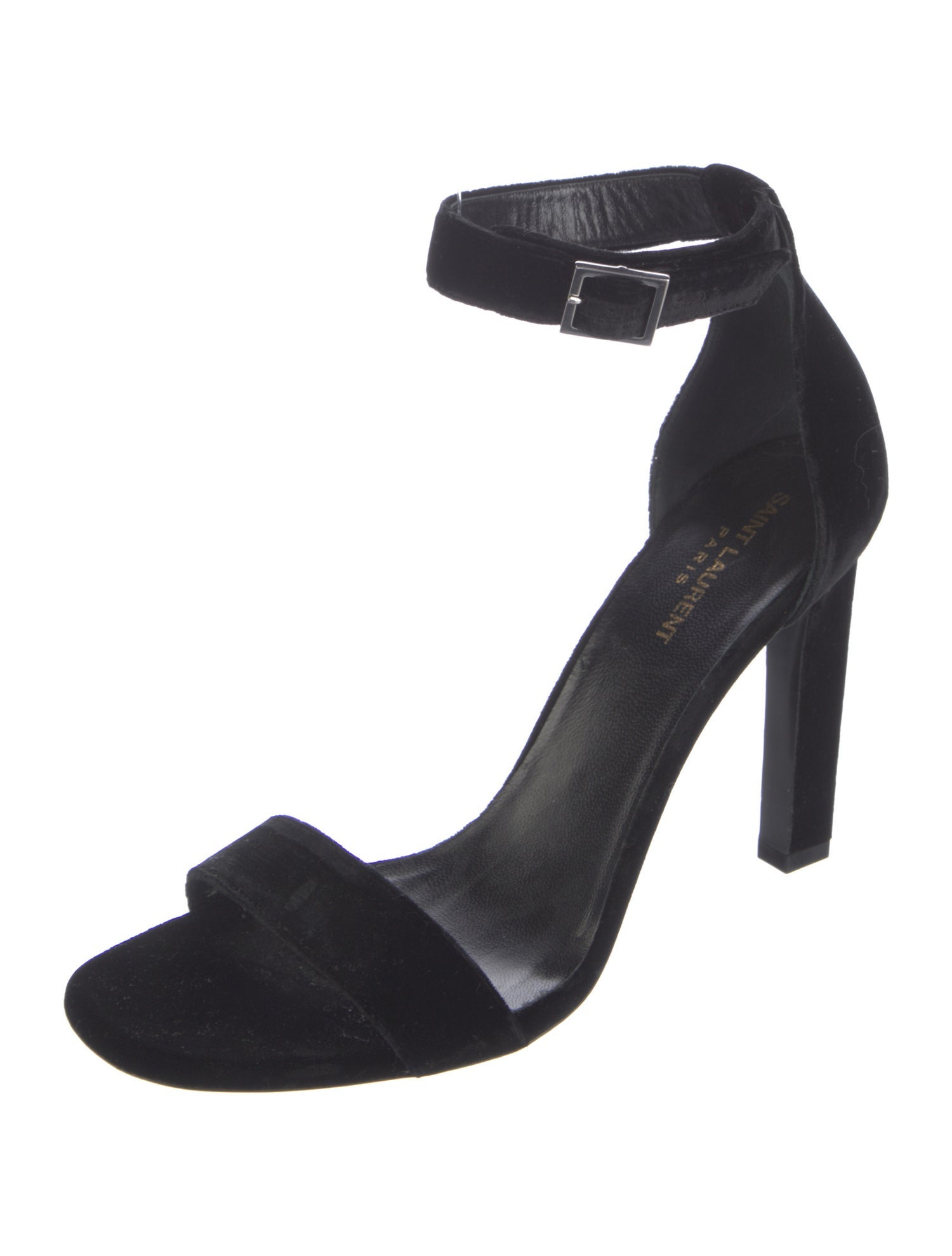 Saint Laurent Velvet Sandals