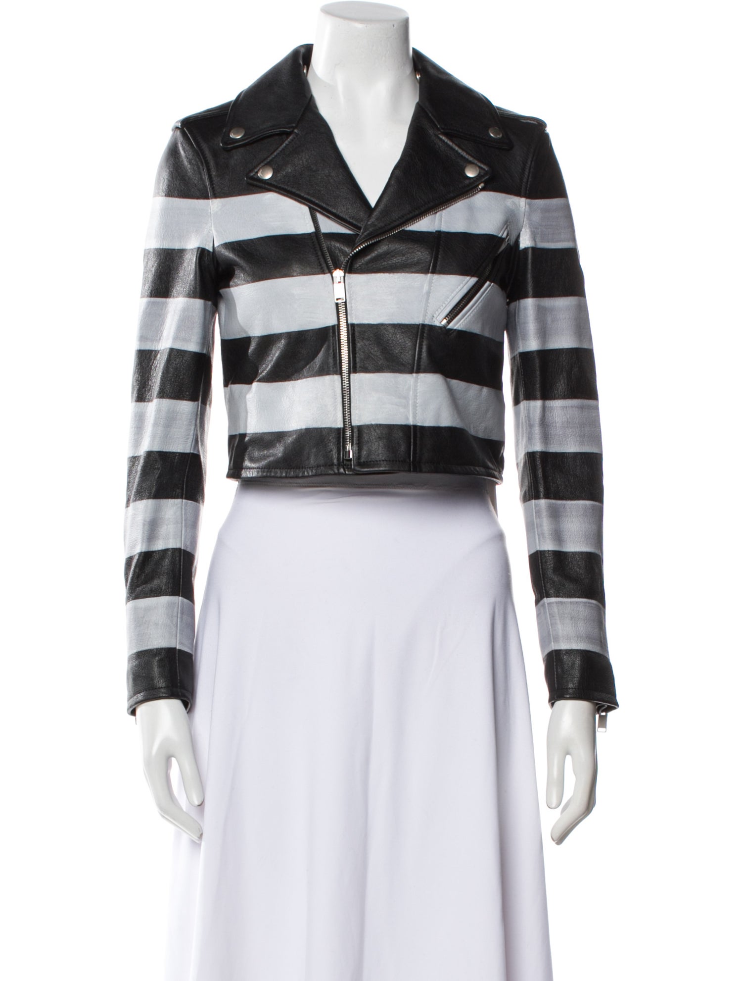 Saint Laurent 2015 Leather Fur Jacket