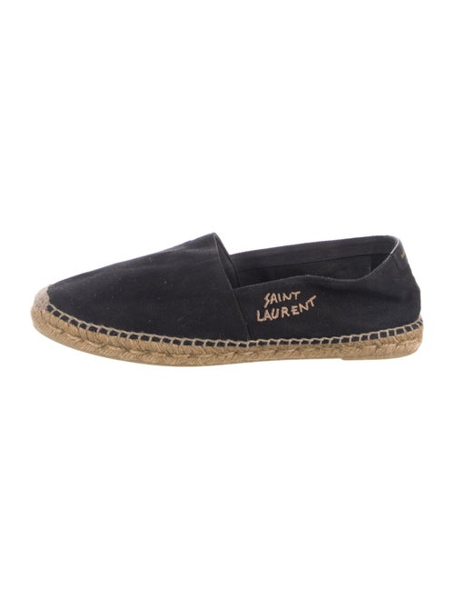 Saint Laurent Canvas Whipstitch Trim Espadrilles
