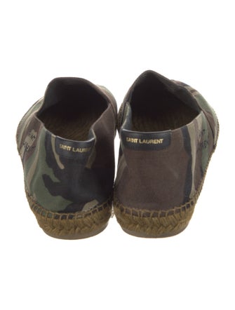 Saint Laurent Signature Logo Canvas Espadrilles