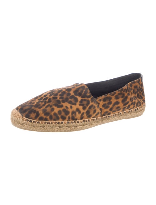 Saint Laurent Suede Animal Print Espadrilles