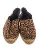 Saint Laurent Suede Animal Print Espadrilles