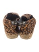 Saint Laurent Suede Animal Print Espadrilles