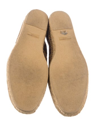 Saint Laurent Suede Animal Print Espadrilles