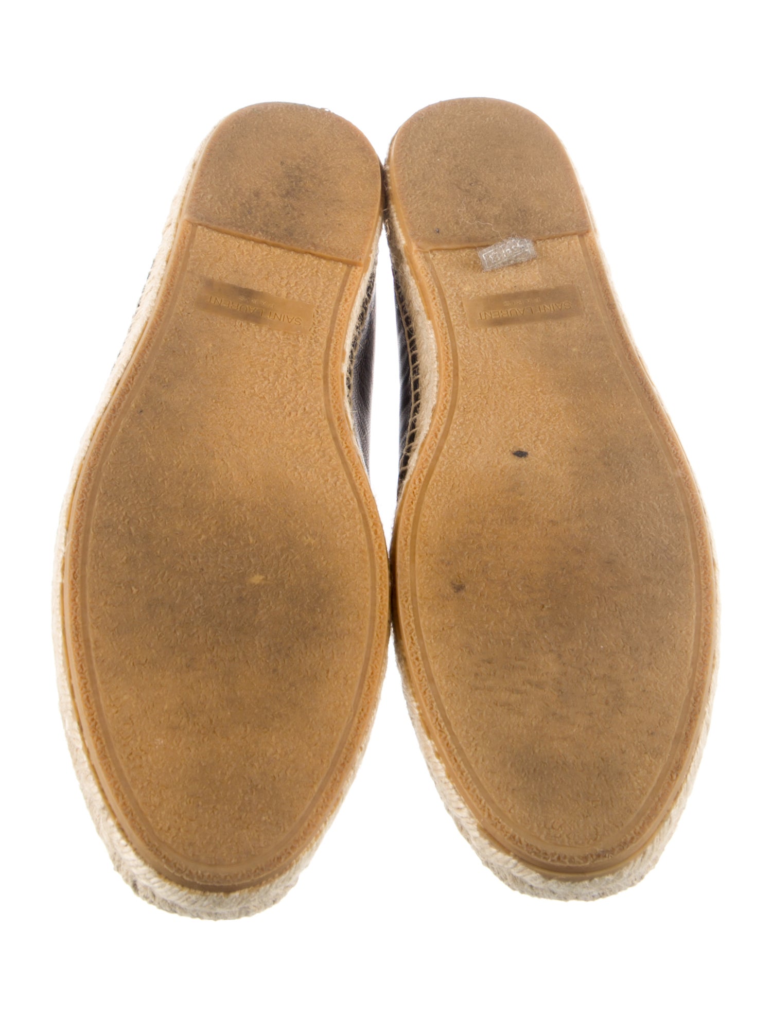 Saint Laurent Leather Espadrilles