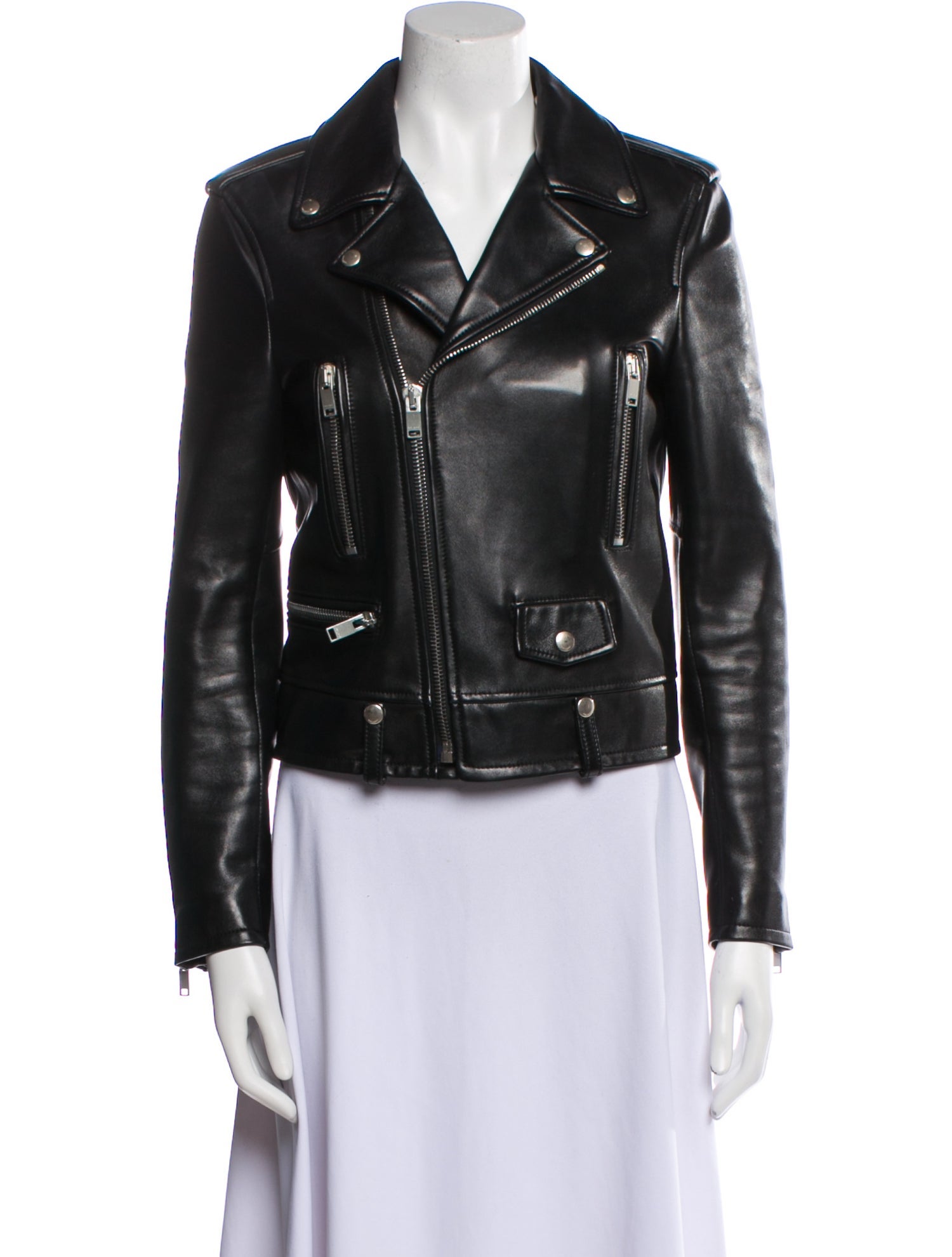 Saint Laurent Leather Biker Jacket