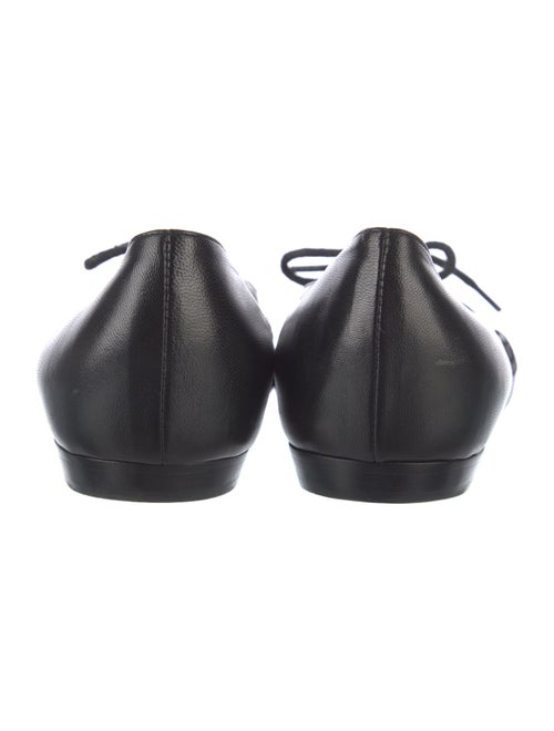 Saint Laurent Leather Braided Accents Ballet Flats