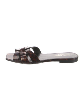 Saint Laurent Patent Leather Slides