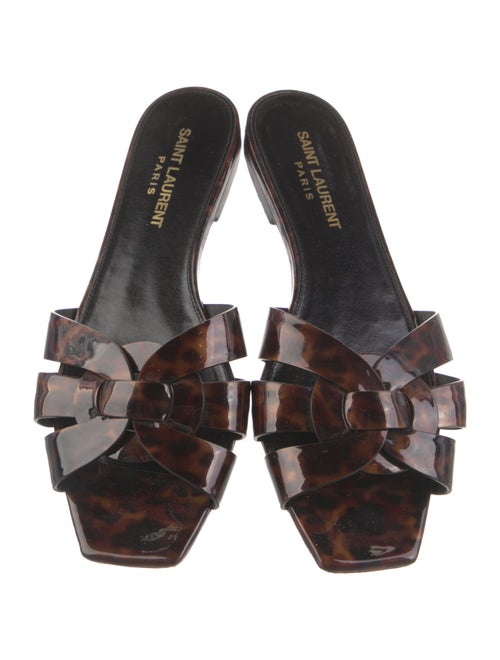 Saint Laurent Patent Leather Slides