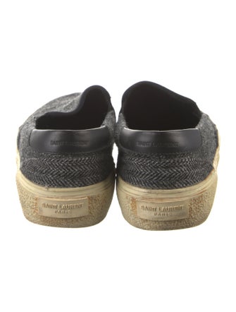 Saint Laurent Tweed Loafers
