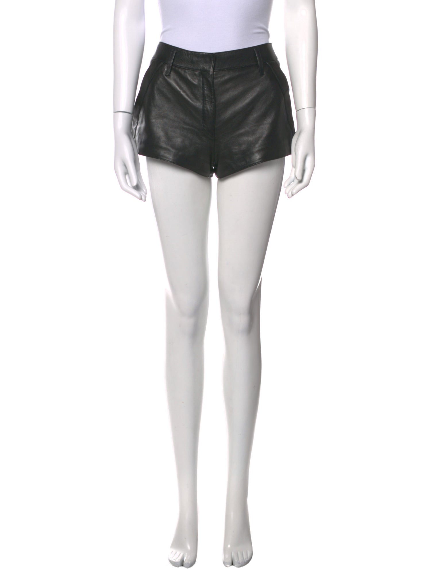 Saint Laurent Lambskin Mini Shorts