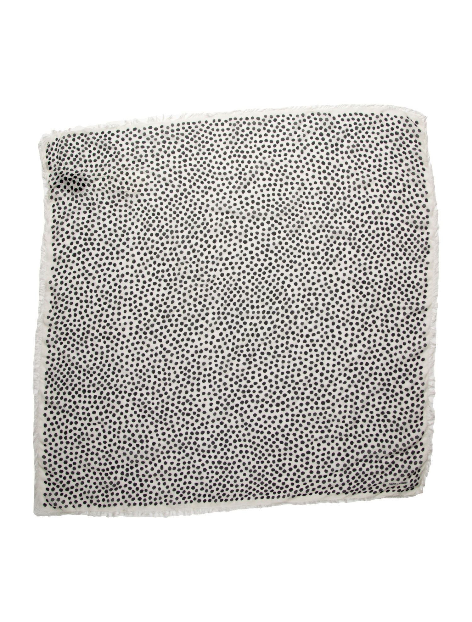Saint Laurent Polka Dot Print Scarf