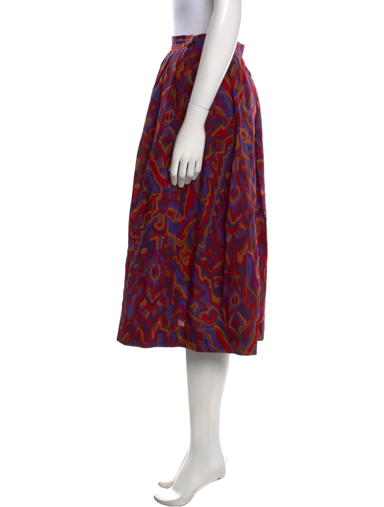 Yves Saint Laurent Rive Gauche Vintage Midi Length Skirt