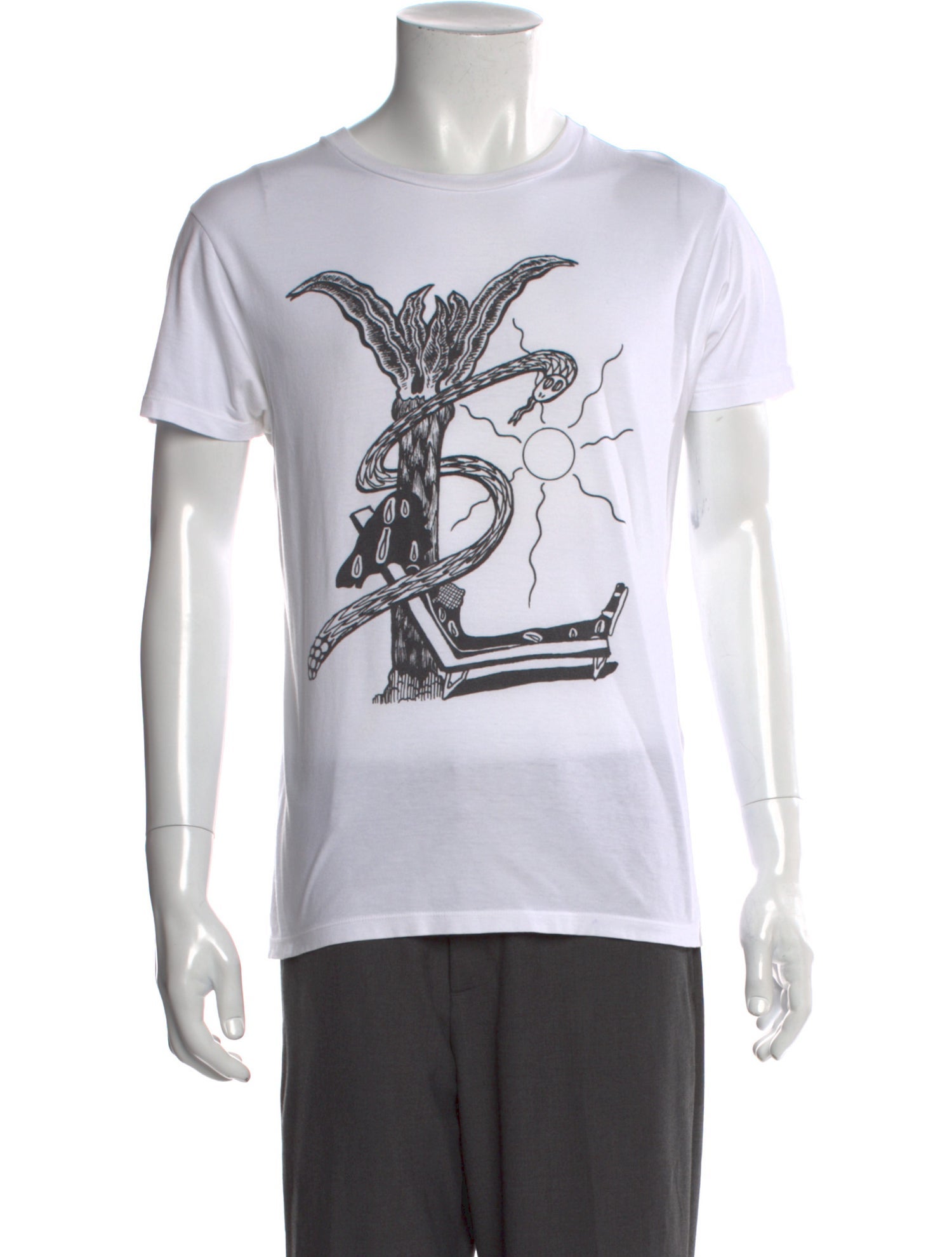 Dior Homme 2017 Tape Graphic T-Shirt - Black T-Shirts