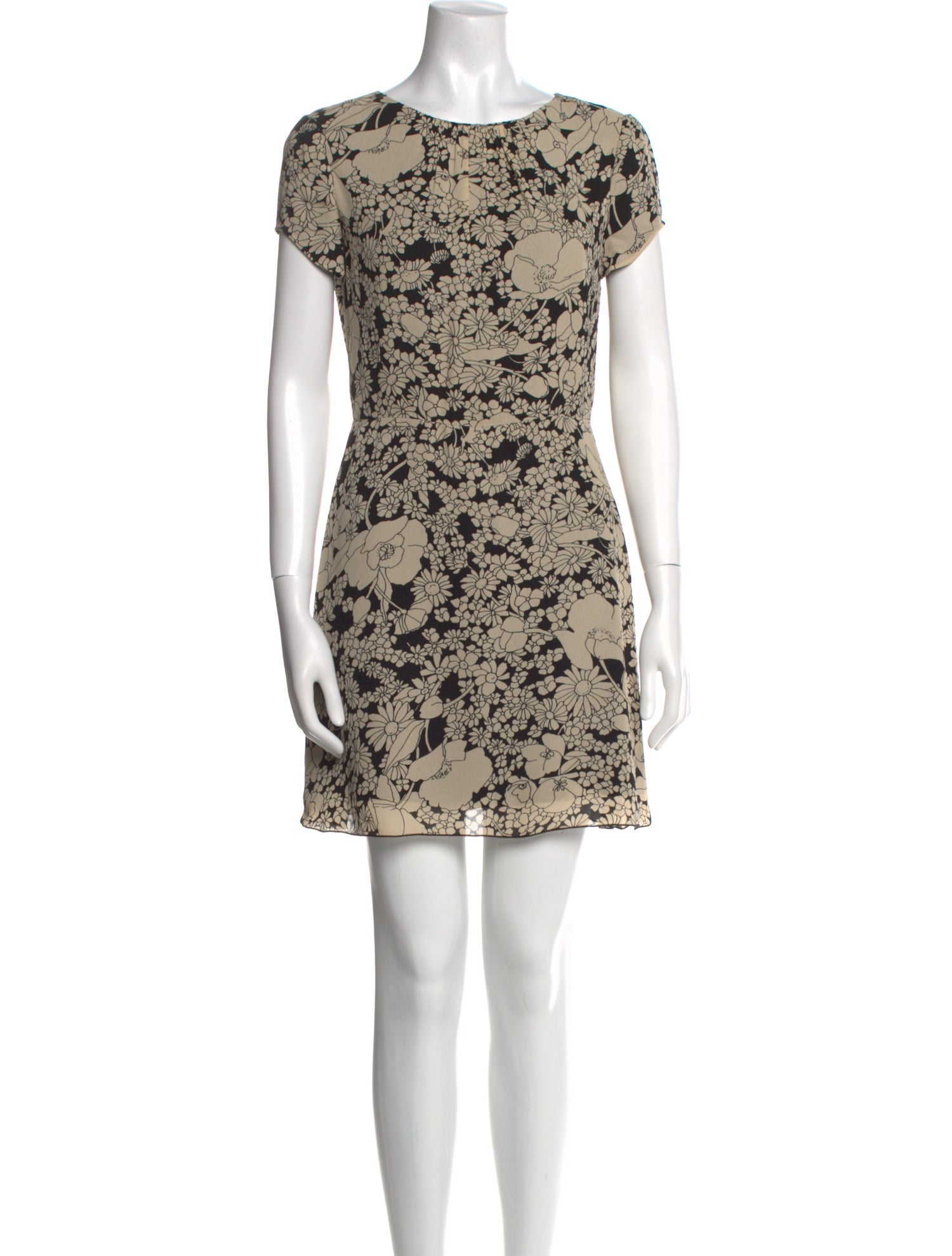 Saint Laurent Floral Print Mini Dress