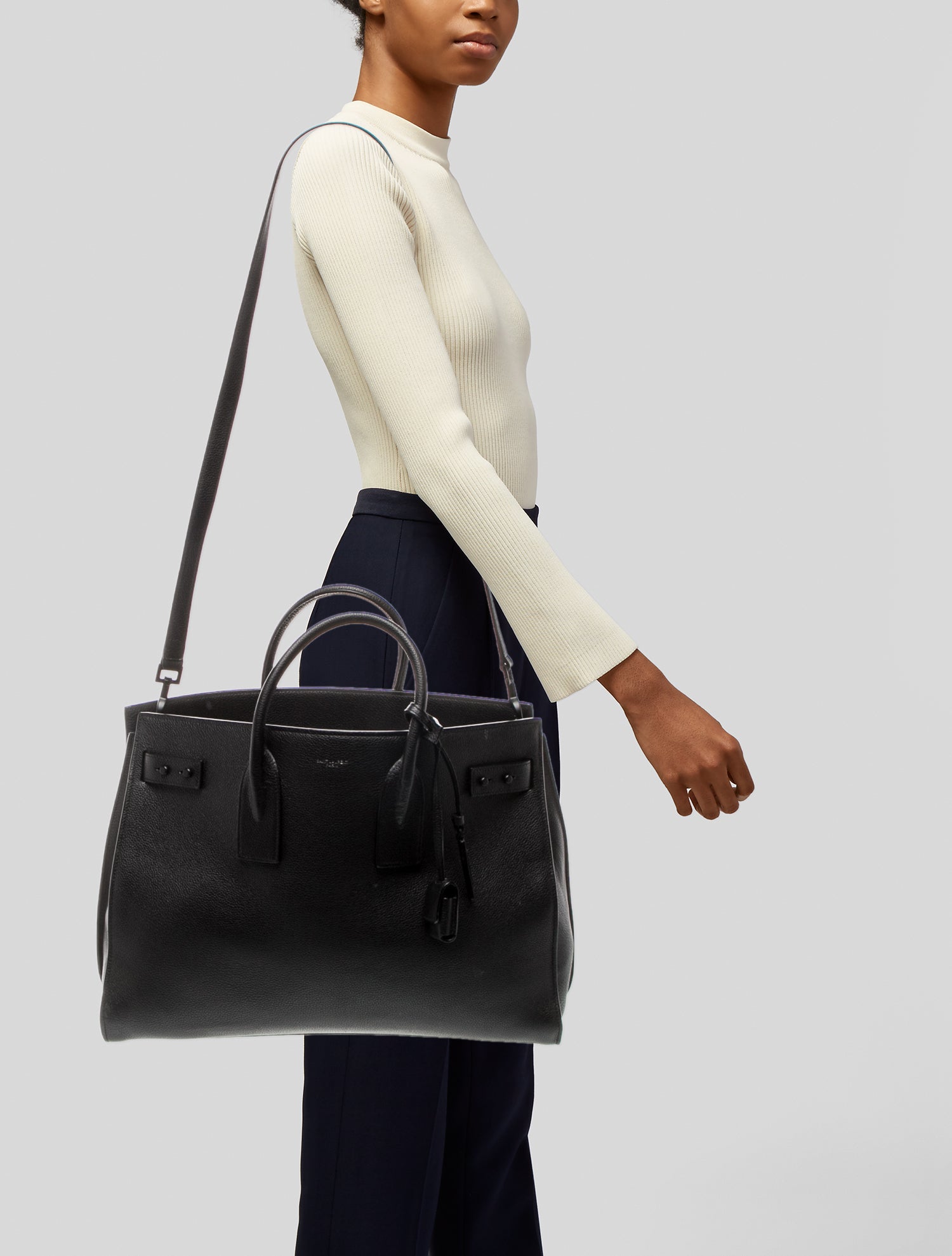 Saint Laurent Leather Sac De Jour Large 2022