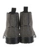 Saint Laurent Leather Studded Accents Combat Boots