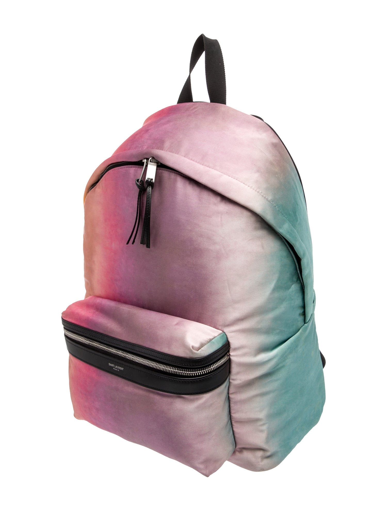 Saint Laurent Nylon Ikat City Backpack