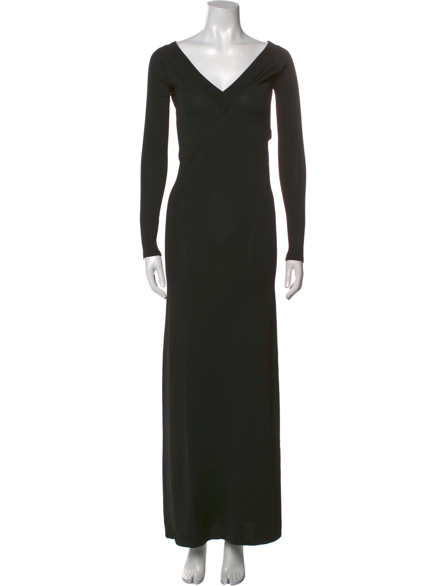 Saint Laurent V-Neck Long Dress