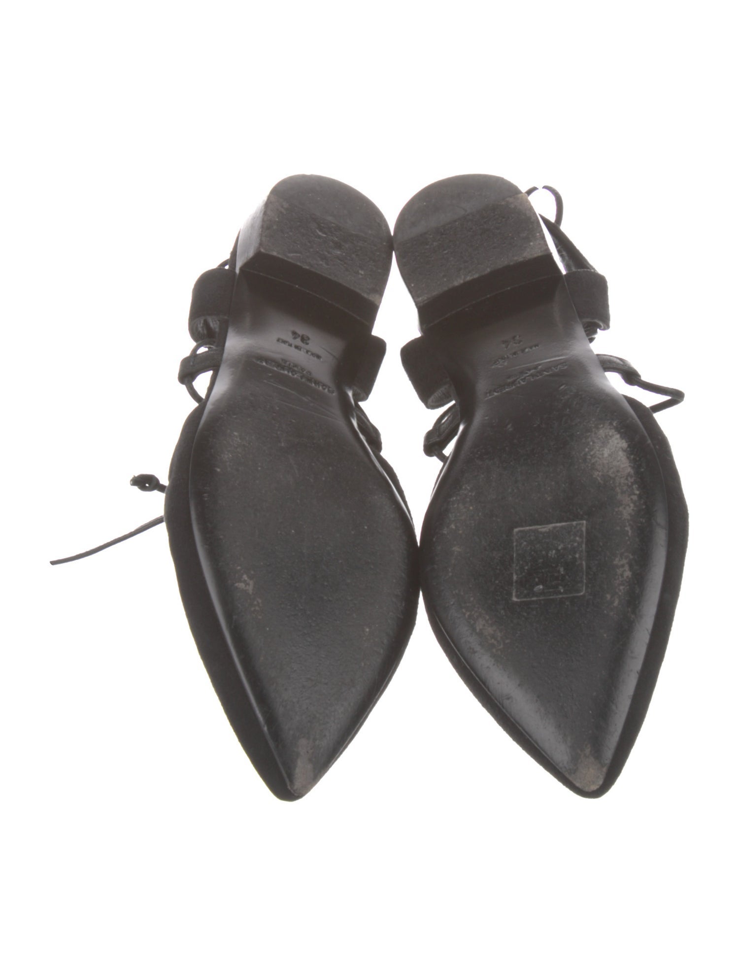 Saint Laurent Suede Slingback Flats