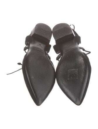 Saint Laurent Suede Slingback Flats