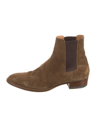 Saint Laurent Suede Chelsea Boots