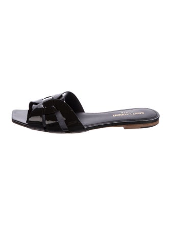 Saint Laurent Patent Leather Slides