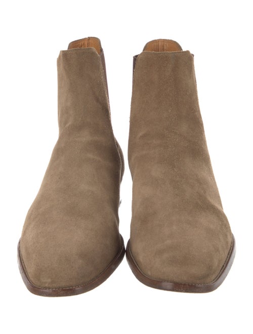 Saint Laurent Suede Chelsea Boots