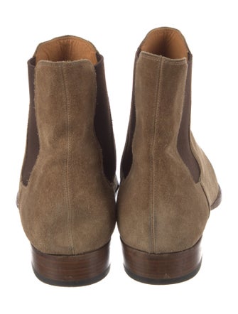 Saint Laurent Suede Chelsea Boots