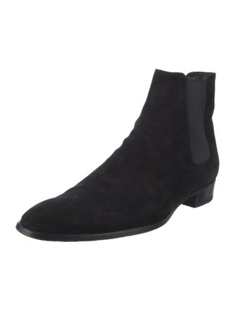 Saint Laurent Suede Chelsea Boots