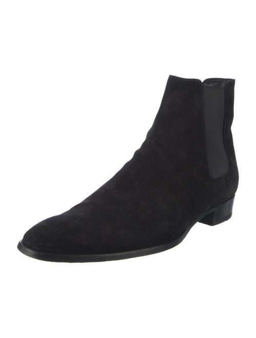 Saint Laurent Suede Chelsea Boots