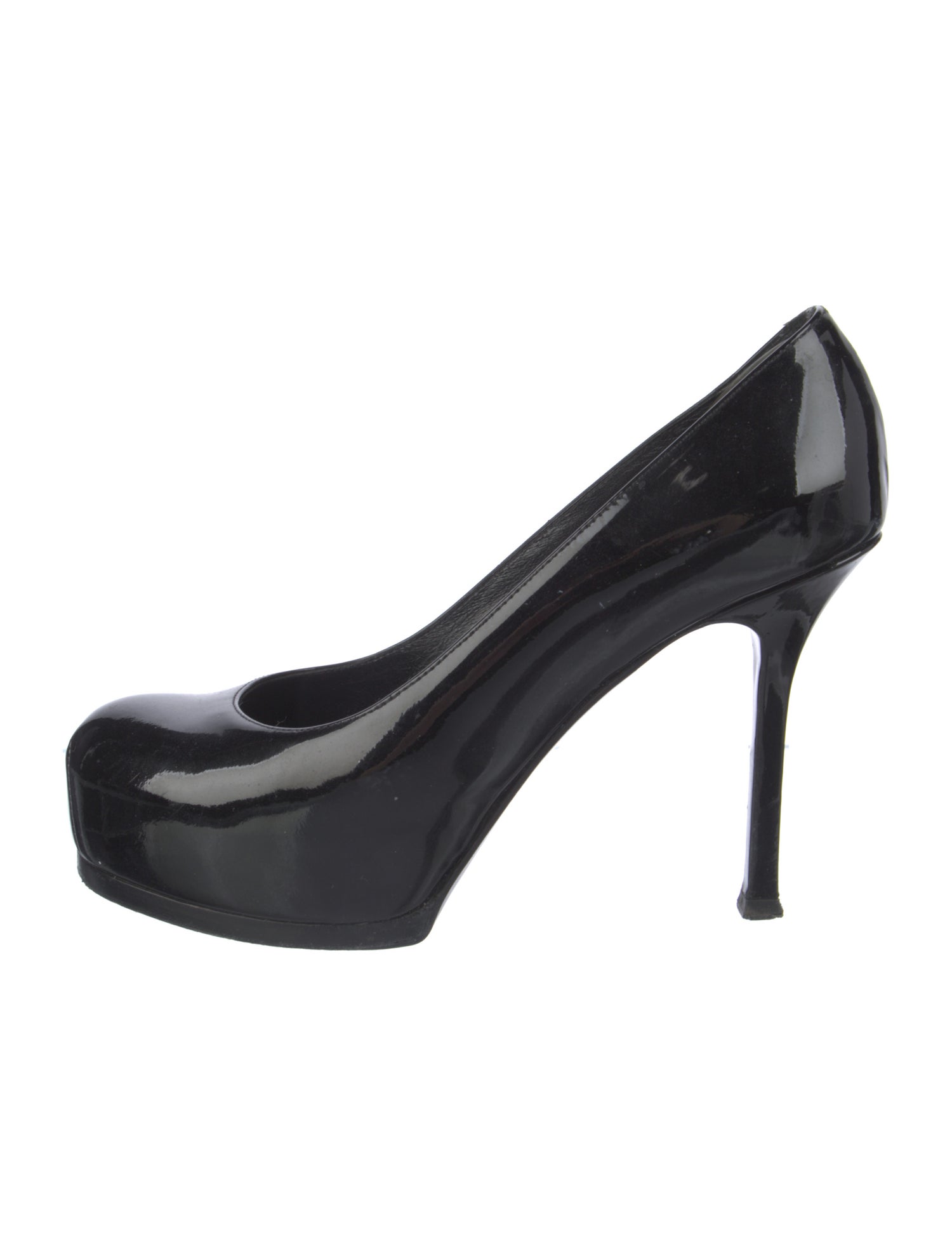 Yves Saint Laurent Rive Gauche Patent Leather Pumps