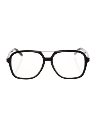 Saint Laurent Oversize Clear Sunglasses