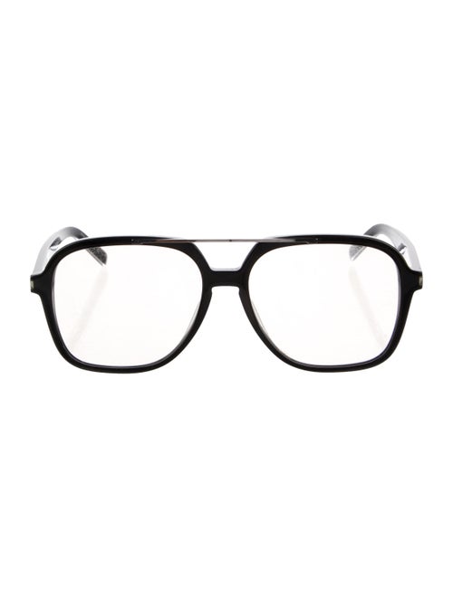 Saint Laurent Oversize Clear Sunglasses