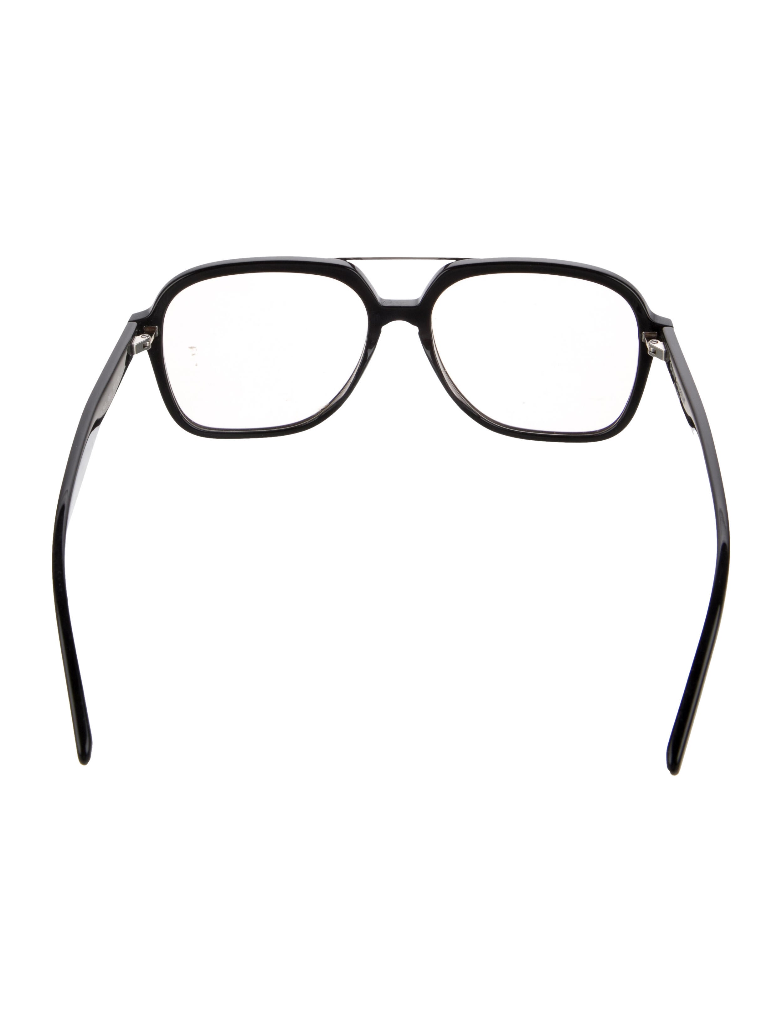 Saint Laurent Oversize Clear Sunglasses