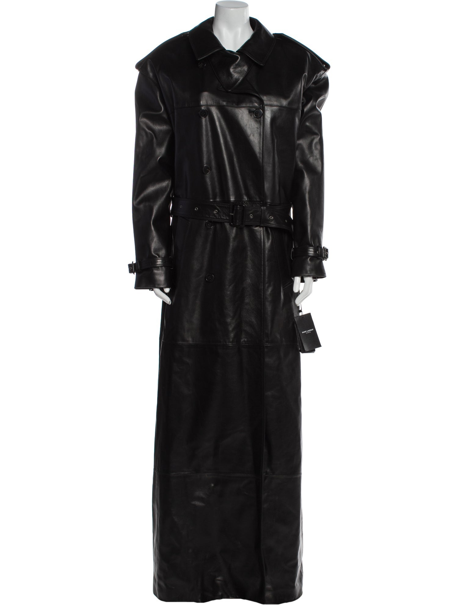 Saint Laurent Leather Trench Coat