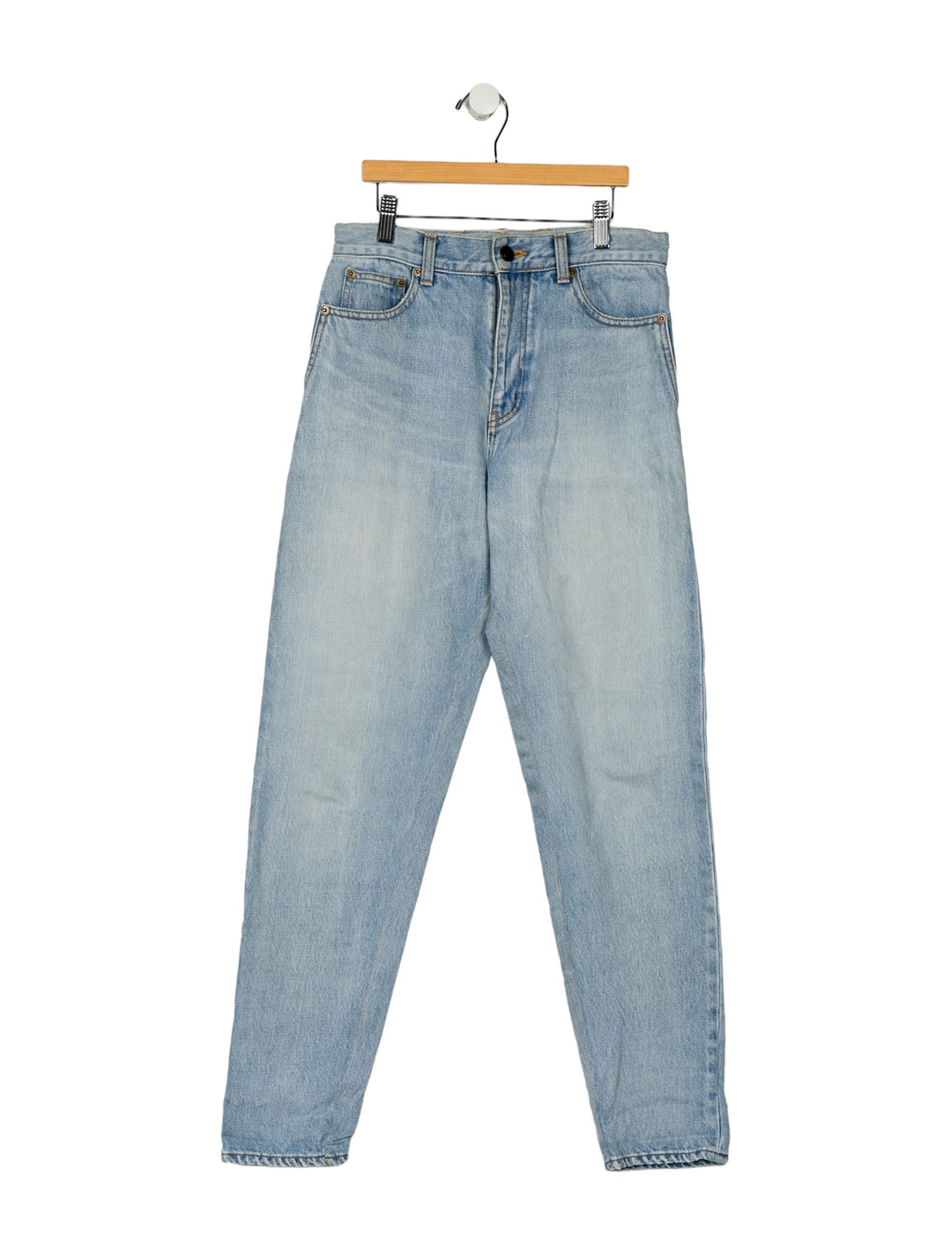 Saint Laurent High-Rise Skinny Leg Jeans
