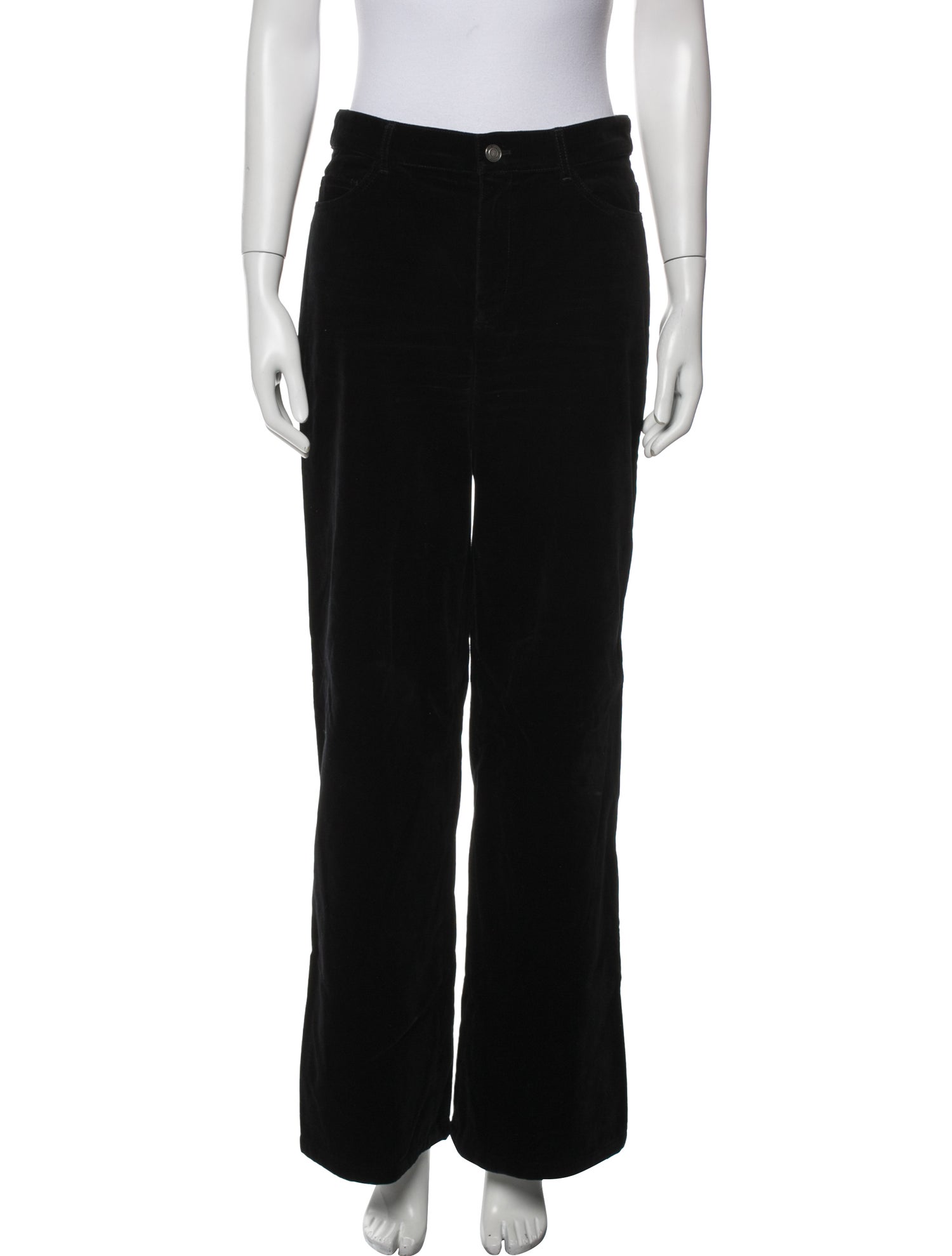 Saint Laurent Velvet Wide Leg Pants
