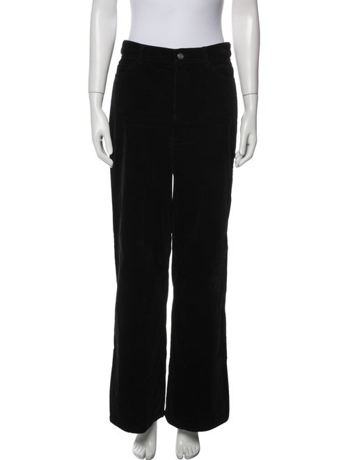 Saint Laurent Velvet Wide Leg Pants