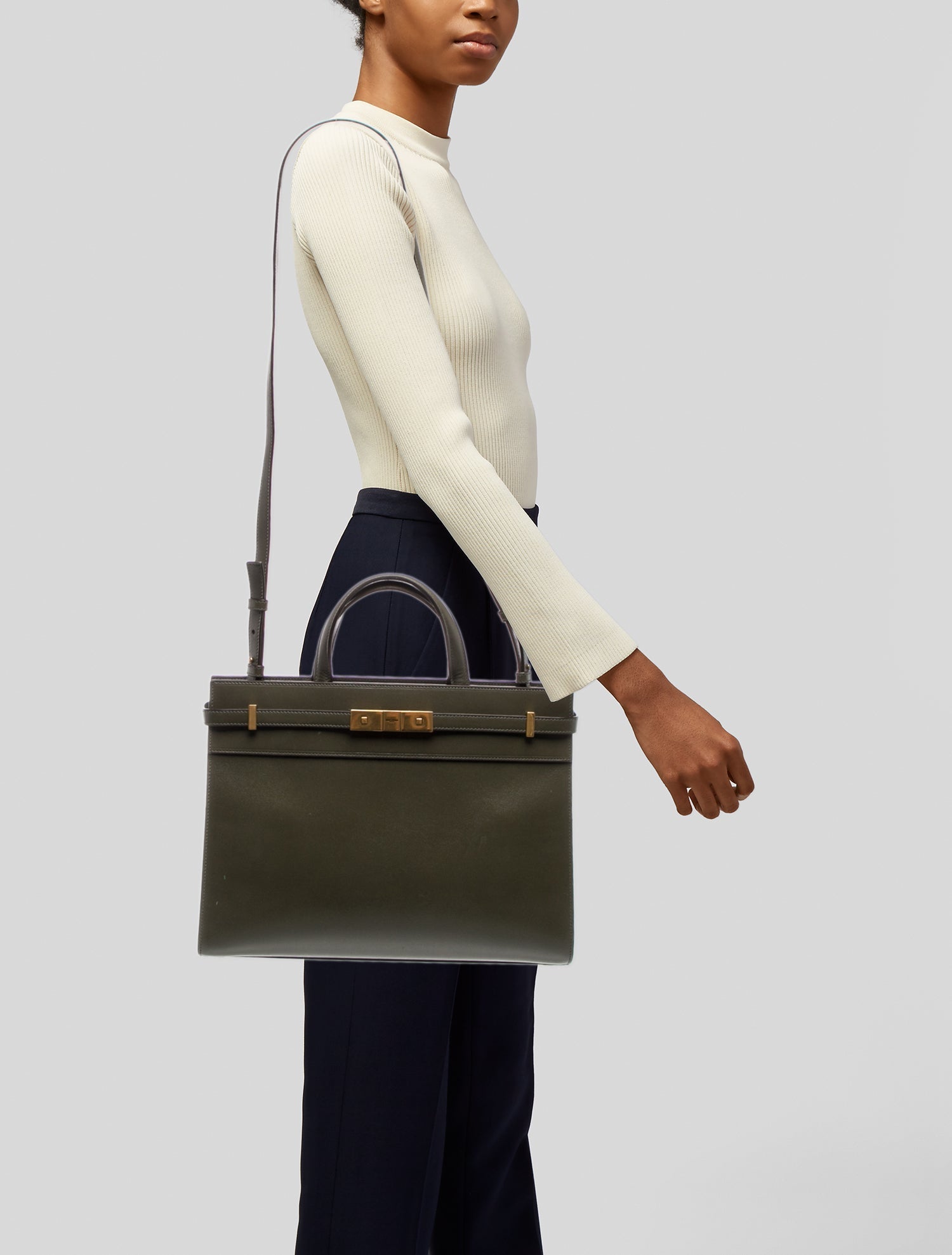 Saint Laurent Leather Manhattan