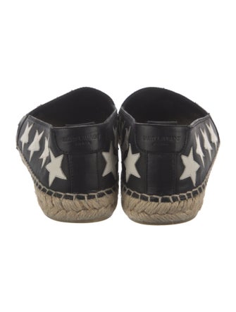 Saint Laurent Leather Printed Espadrilles